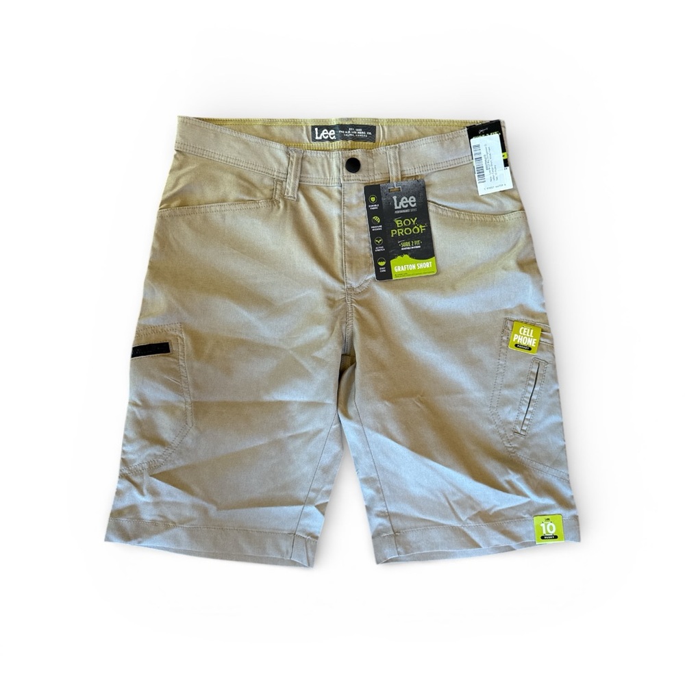 Lee Boy 10 HUSKY Beige Cargo Shorts
